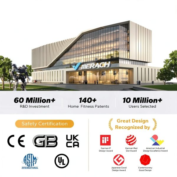 MERACH Q1S Magnetic Rowing Machine Quiet Resistance 350lb-10