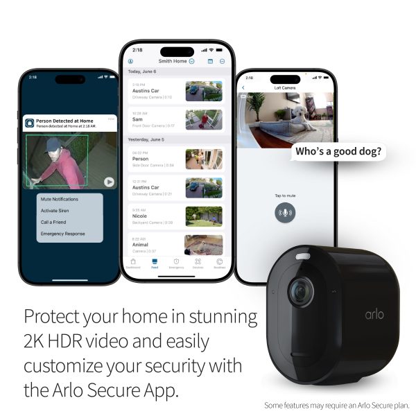 Arlo Pro 5S 2K Wireless Security Camera Bundle Black-3