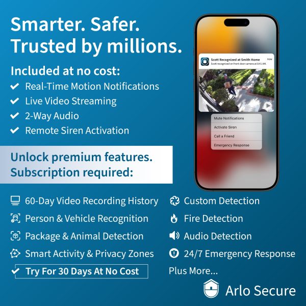 Arlo Pro 5S 2K Wireless Security Camera Bundle Black-4