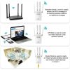 Kitcheniva 1200Mbps Dual-Band WiFi Range Extender White-3