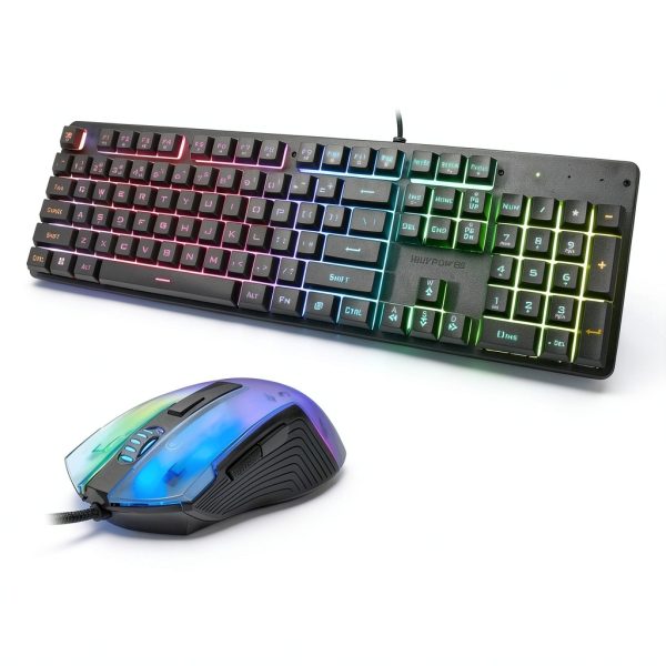 iBUYPOWER Chimera KM7 RGB Keyboard & Optical Mouse Bundle Black-1